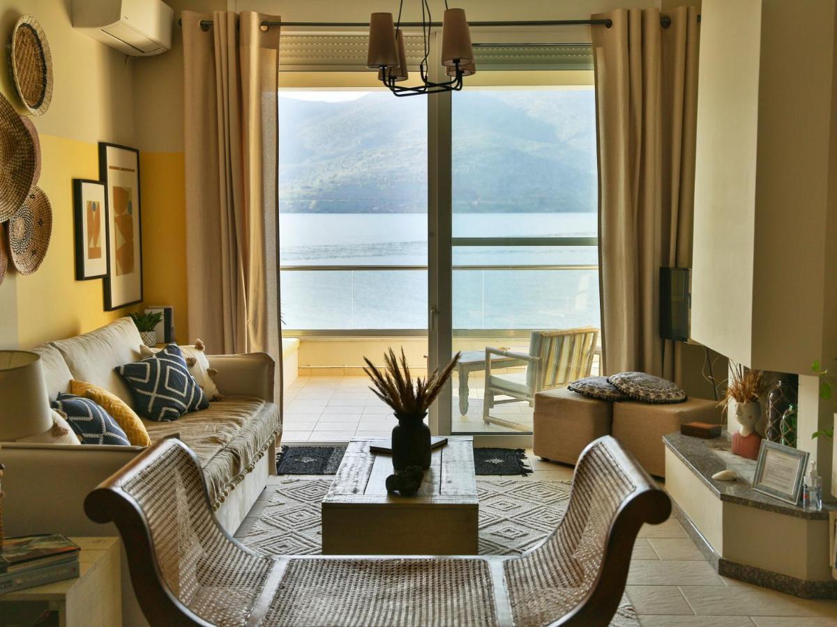 Beach House In Itea-Delphi Exterior foto